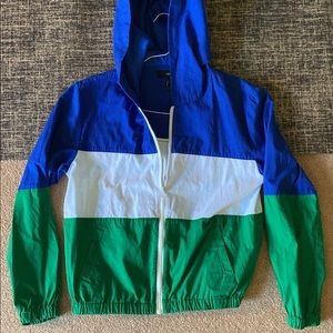 forever 21 color block bomber jacket